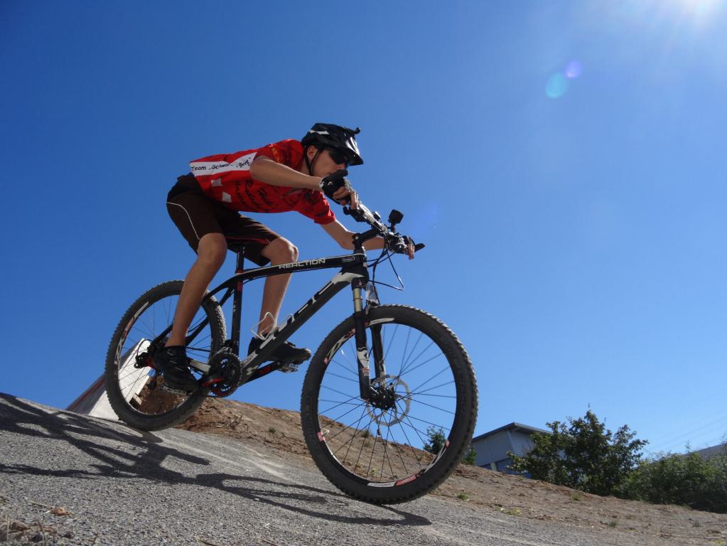 Auf dem Puaptrack bei SRAM in Schweinfurt