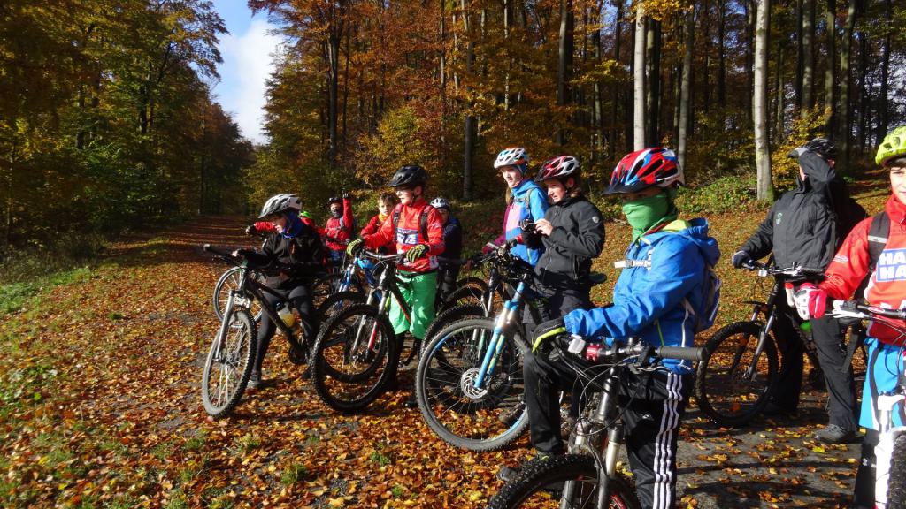 Mit dem Mouantainbike am Kreuzberg in der Rhön